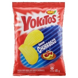 Batata Ondulada de Churrasco Yokitos Pacote 45g