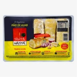 PAO ALHO SANTA MASSA 400G TRADICIONAL