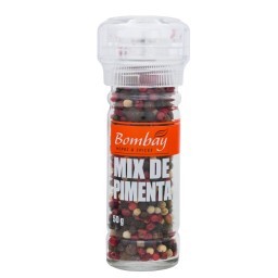 Mix de Pimenta com Moedor Bombay Herbs & Spices Vidro 50g