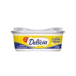 Margarina Cremosa com Sal DELÍCIA Pote 250g