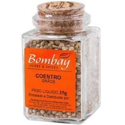 Coentro Grãos Bombay Herbs & Spices Vidro 35g	