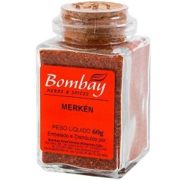 Pimenta Merkén Bombay Herbs & Spices Vidro 60g	