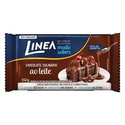 Chocolate ao Leite Uso Culinário Linea Pacote 250g