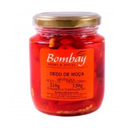 Pimenta Dedo-de-Moça em Conserva Bombay Herbs & Spices Vidro 130g	