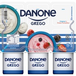 Iogurte Grego DANONE Original Frutas Vermelhas 510g