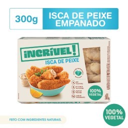 Isca de Peixe Incrível! 100% Vegetal 300g