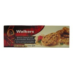 Biscoito Cookies WALKERS Chocolate Branco Com Framboesa 150g _ Importação 