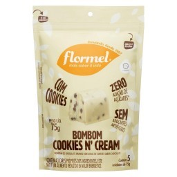 Bombom Cookies n' Cream Flormel Pouch 75g 5 Unidades