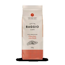 Café Torrado e Moído Chocolate com Avelã Baggio Pacote 250g