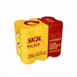 PACK CERVEJA SKOL LATA 310ML C/6