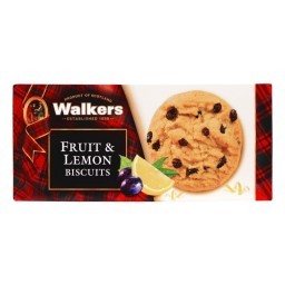 Biscoito Cookie Limão e Groselha Walkers Caixa 150g	 _ Importação