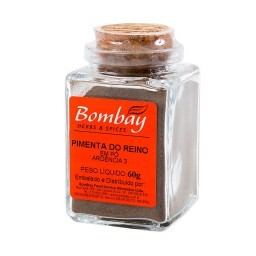 Pimenta-do-Reino Pó Bombay Herbs & Spices Vidro 60g	