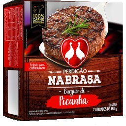 Hambúrguer de Carne Bovina Picanha Perdigão Na Brasa 300g 