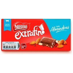 Chocolate NESTLÉ Ao Leite Extrafino Com Amêndoas 123g IMPORTADO _ Importação 