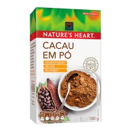 Cacau Pó Nature's Heart Caixa 180g