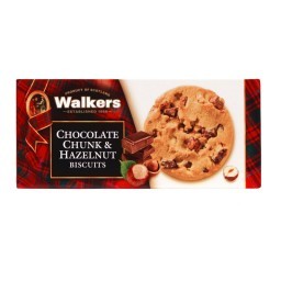 Biscoito Cookie Chocolate com Pedaços de Chocolate Amargo e ao Leite Walkers Caixa 150g	 _ Importaçã