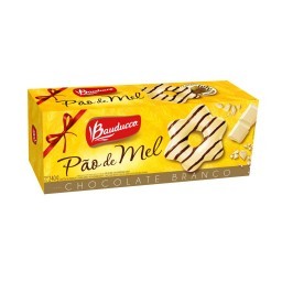 Pão De Mel BAUDUCCO Cobertura De Chocolate Branco Caixa 240g