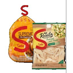 Compre 1 Frango Temperado Congelado Supreme + R$ 0,01 Leve Frangos em Tiras Temperados SADIA