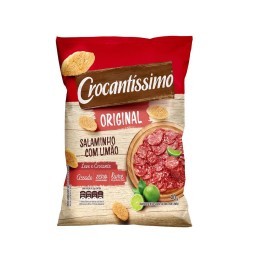 Snack de Trigo Salaminho com Limão Crocantíssimo Original Pacote 40g