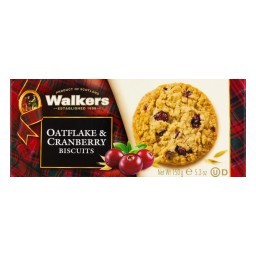 Biscoito Cookie Aveia com Pedaços de Cranberry Walkers Caixa 150g