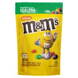 Confeito de Chocolate ao Leite com Amendoim M&M'S Sachê 148g