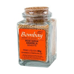 Mostarda Amarela Semente Bombay Herbs & Spices Vidro 80g	