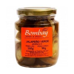 Pimenta Jalapeño em Conserva Bombay Herbs & Spices Vidro 90g	