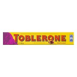 Chocolate ao Leite com Passas Nougat de Mel e Amêndoas Toblerone Caixa 100g	