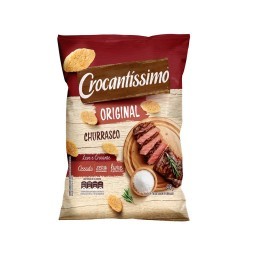 Snack de Trigo Churrasco Crocantíssimo Original Pacote 40g	