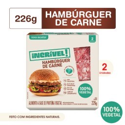 Hambúrguer de Carne Incrível! 100% Vegetal 226g