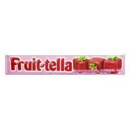 Bala Morango Fruit-Tella Pacote 40g 10 Unidades	