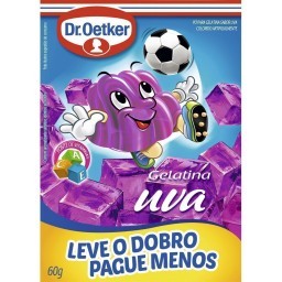 Gelatina em Pó Sabor Uva DR. OETKER Caixa 40g