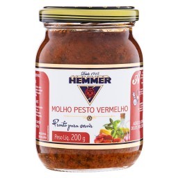 Molho Pesto Vermelho HEMMER Pote com 200g