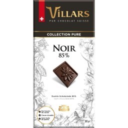 Chocolat Noir 85% Cacau Villars 100g _ Importação 