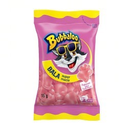 Bala Tutti Frutti Patinhas Bubbaloo Pacote 15g