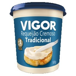 Requeijão Cremoso Tradicional VIGOR Pote 500g  