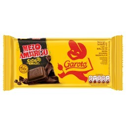 Chocolate Meio Amargo Garoto 80g