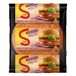 Hambúrguer de Carne de Frango e Bovina Sadia Pacote 56g