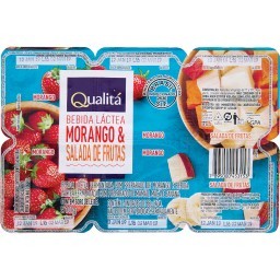 Bebida Láctea Morango e Salada de Frutas QUALITÁ 510g	