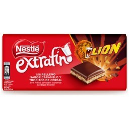 Chocolate NESTLÉ Ao Leite Extrafino Leão Caramelo E Cereal 164g IMPORTADO _ Importação 