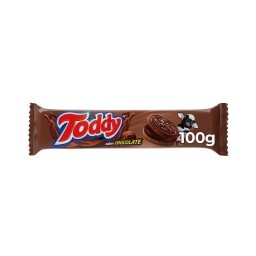 Biscoito Chocolate Recheio Chocolate Toddy Pacote 100g