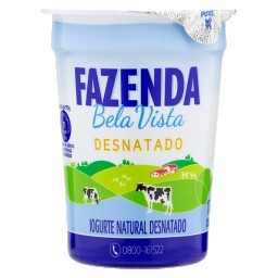 Iogurte Natural Desnatado Tipo A FAZENDA BELA VISTA 170g