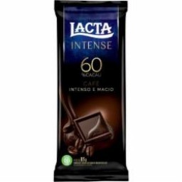 CHOC LACTA INTENSE 60%CACAU 85G CAFE