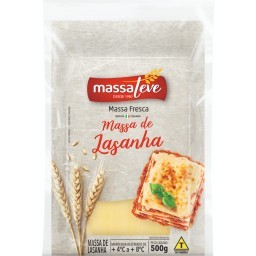 Massa Para Lasanha MASSA LEVE Pacote 500g