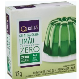 Gelatina sabor Limão Zero Açúcar QUALITÁ 12g