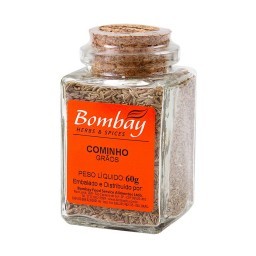 Cominho Grãos Bombay Herbs & Spices Vidro 60g	