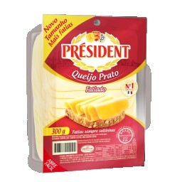 Queijo Prato Fatiado Président 300g