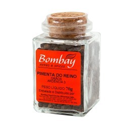 Pimenta-do-Reino Grãos Bombay Herbs & Spices Vidro 70g	