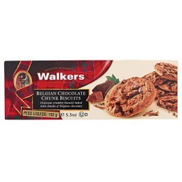 Biscoito Cookies WALKERS Com Pedaços De Chocolate Com Avelã 150g _ Importação 