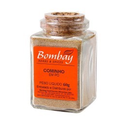 Cominho Pó Bombay Herbs & Spices Vidro 60g	